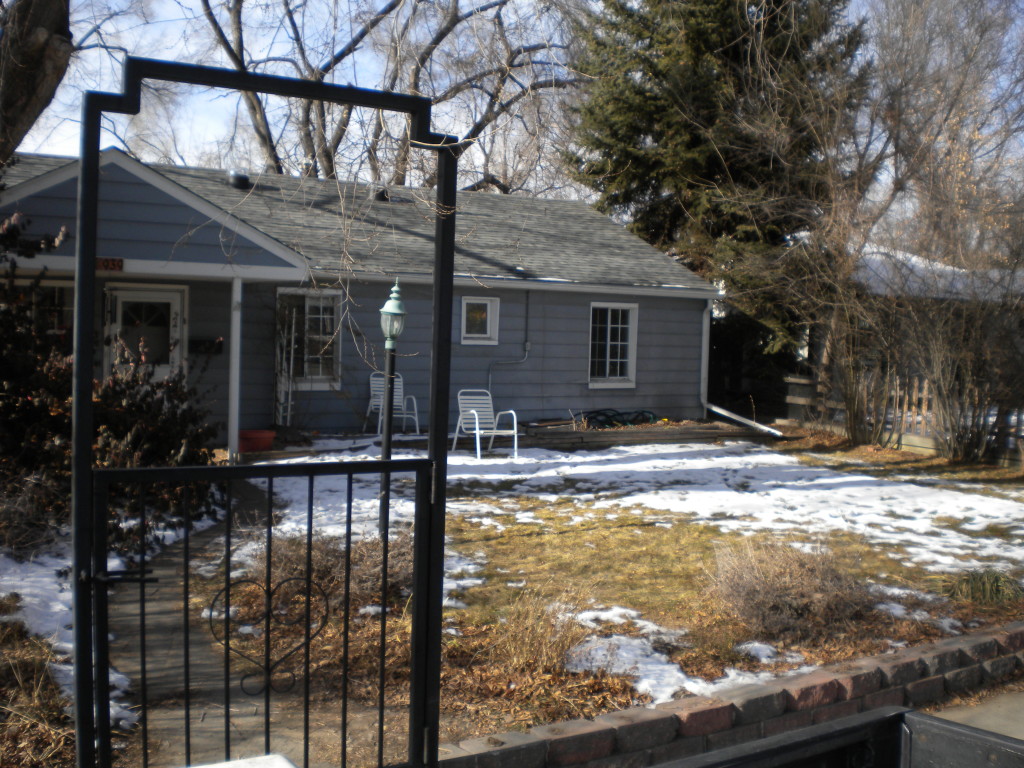 This iron gate keeps out unwanted intruders!