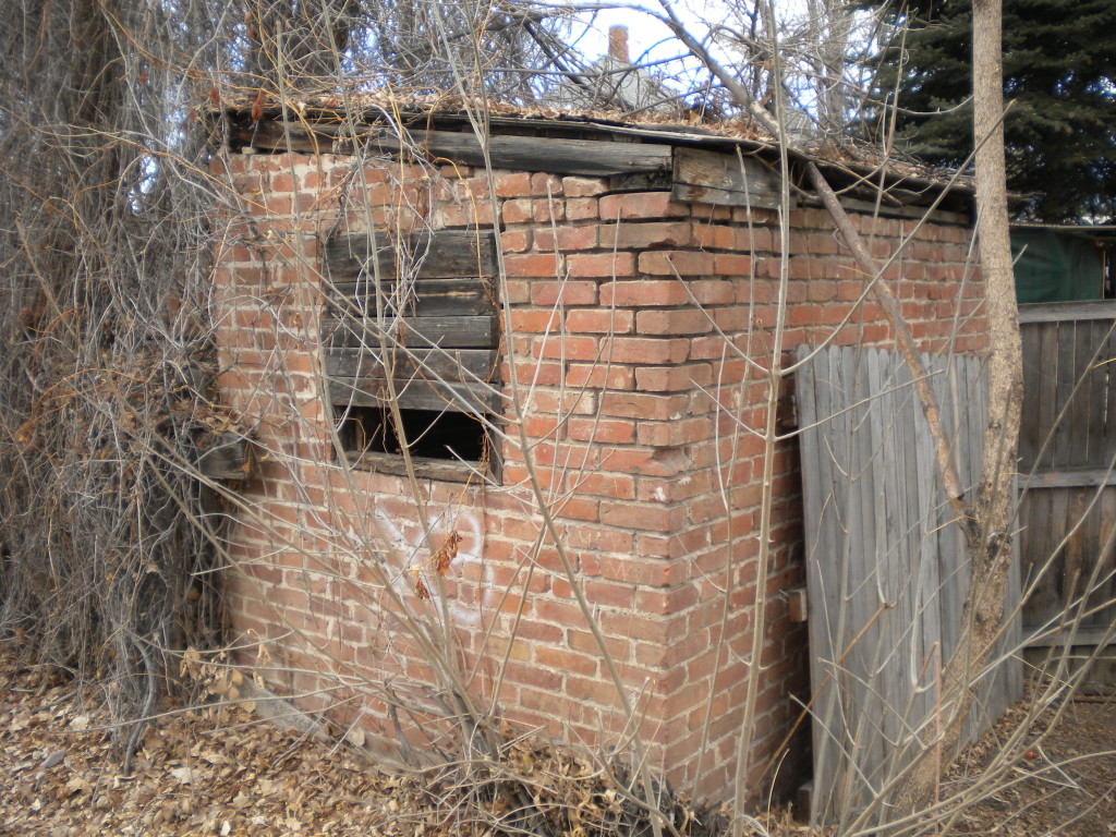 old brick shed