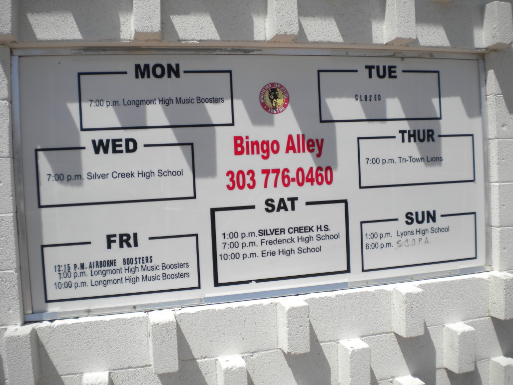 Bingo Alley activities 