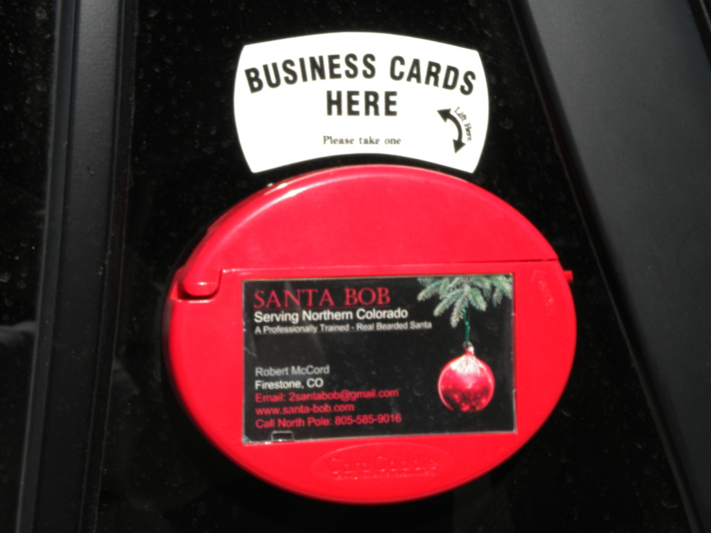 Santa Bob business cards