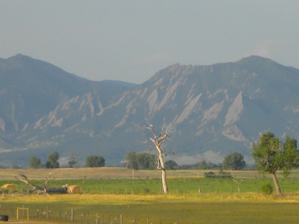 Flatirons to the southwest