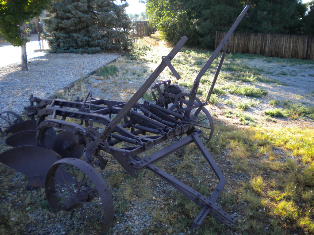 old farm  implement