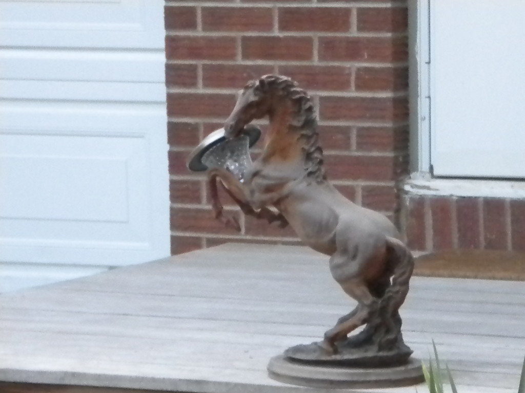 front porch horse