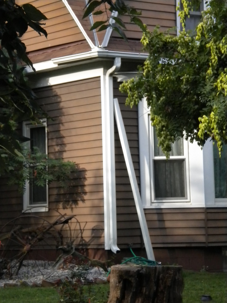 Seemed to be a lot of rain gutters on this house
