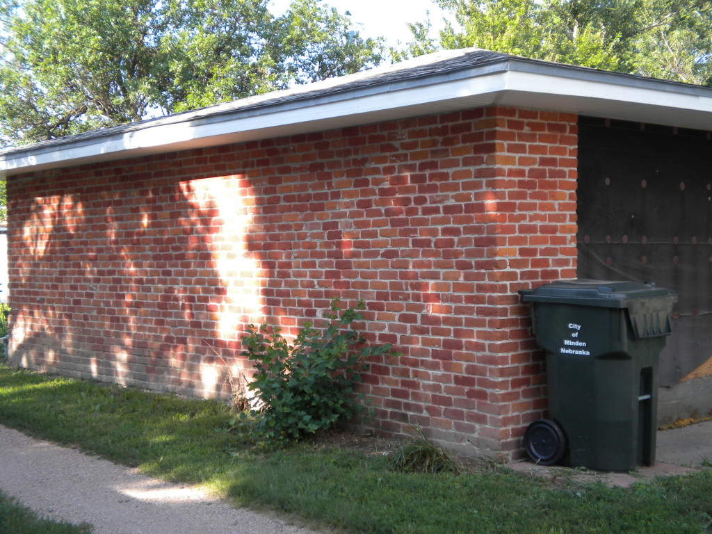 Old brick garage