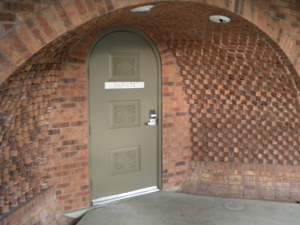 cool brick work private entrance