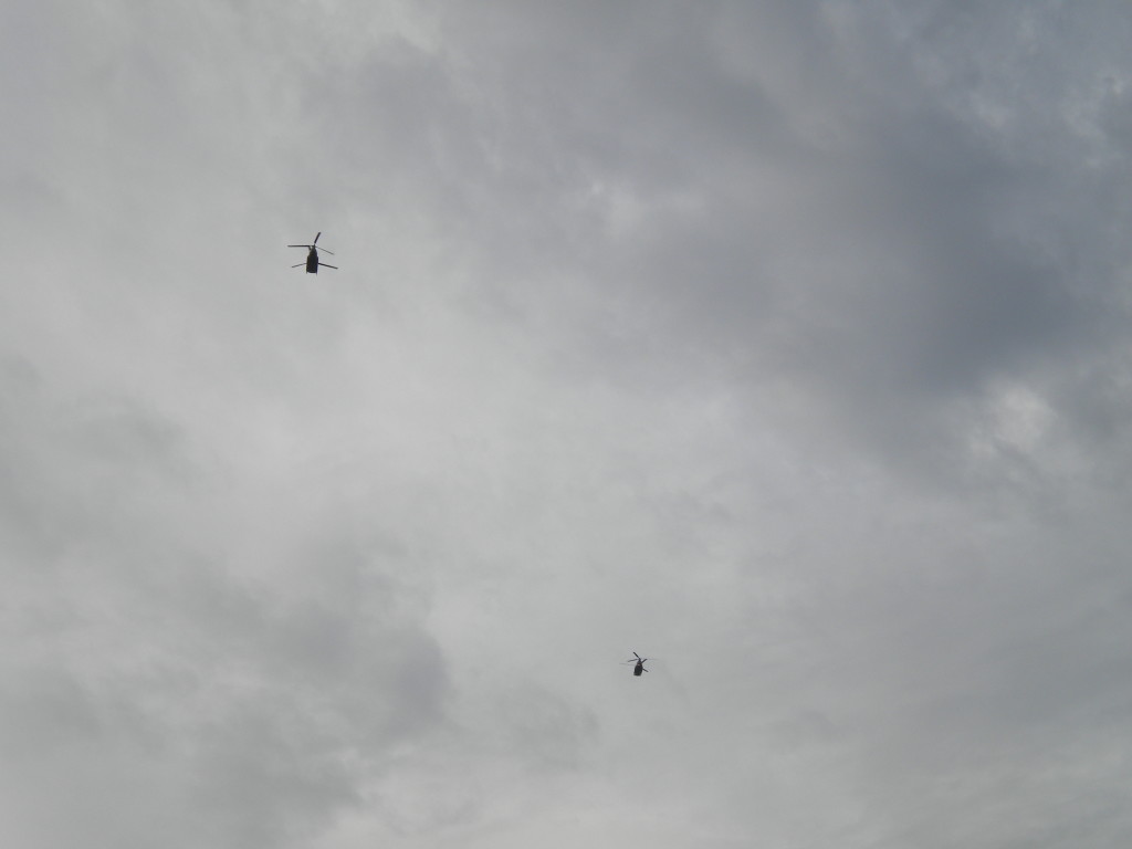 Two helicopter