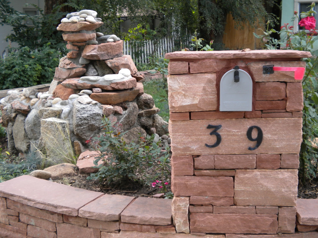 mailbox with cairn