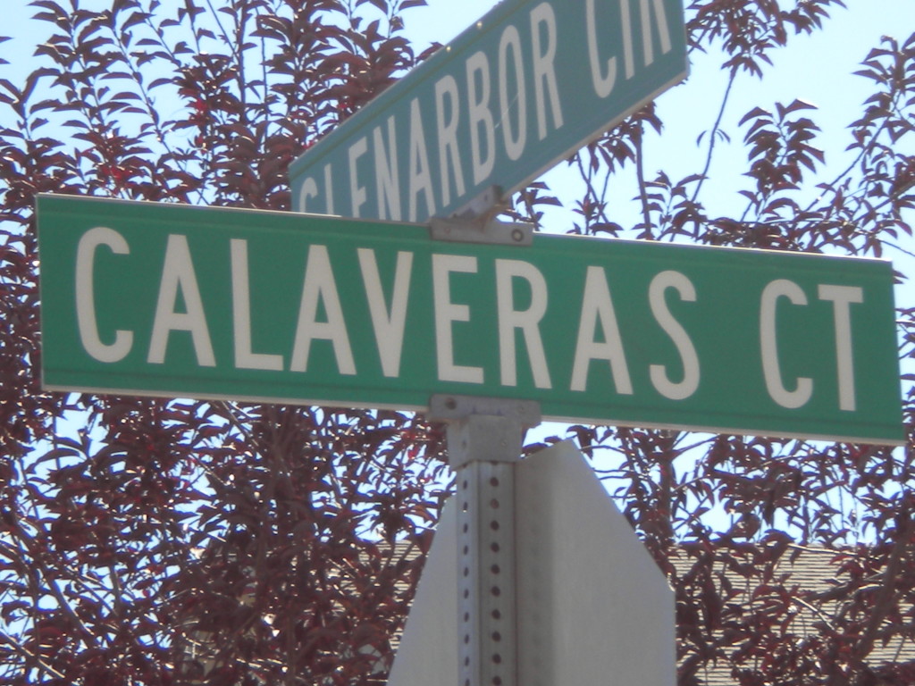Calaveras Ct.  (Court, not County)
