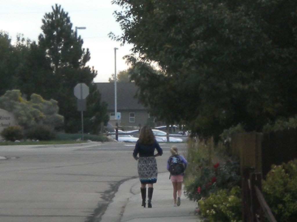 walking to school