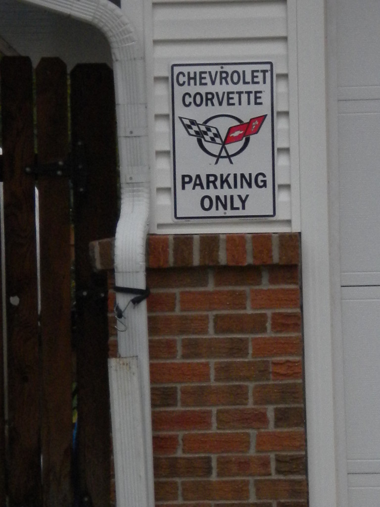 Corvette parking only...