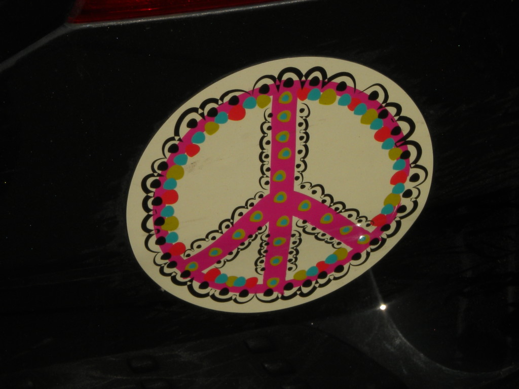 Peace symbol on Sanctuary