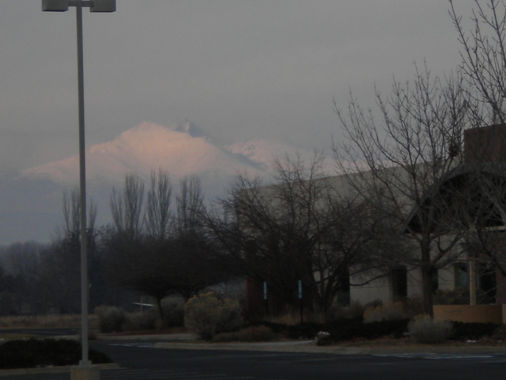 Long's Peak on a sunless day
